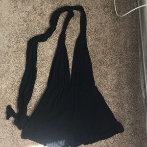 Tie halter romper